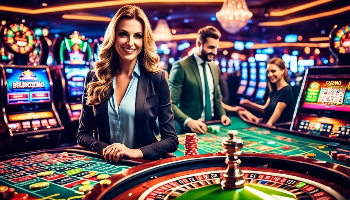 Banner utama aslitoto menampilkan berbagai permainan sportsbook dan slot online